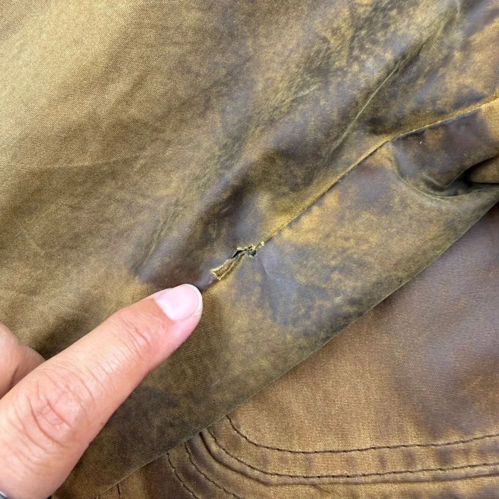 VTG Filson Shelter Cloth Waterfowl Coat Mens M Brown Waxed Canvas Hunting Jacket